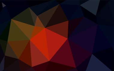 Işık turuncu vektör poligonal şablonu. Tamamen yeni bir renk illüstrasyon poligonal bir tarzda. İşiniz için en iyi üçgen tasarım.