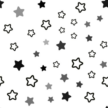 Koyu mavi, kırmızı küçük ve büyük yıldız ile sorunsuz kapak vektör. Yıldız ile renkli illüstrasyon parlayan. Doku pencere panjur, perdeler için.