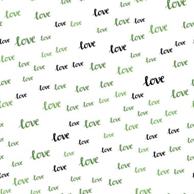 Koyu yeşil vektör alıntı Love You ile sorunsuz kapak. Renkli resimde alıntı Love You kutlama tarzı ile. Tasarım için duvar kağıdı, kumaş üreticileri.