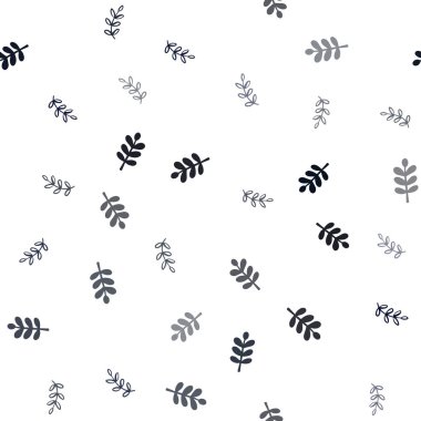 Koyu mavi vektör yaprak ile sorunsuz doğal çizimleri. Bulanık tarzı ile yaratıcı şekilde bırakır. Doku pencere panjur, perdeler için.