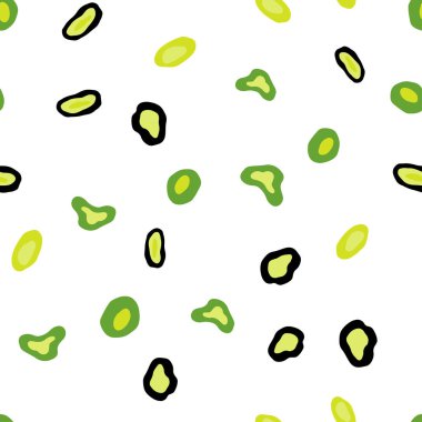 Açık yeşil, sarı vektör noktalar ile sorunsuz kapak. İllüstrasyon renkli soyut daireler parlayan ayarlanmış. Kartvizit, Web siteleri için şablon.