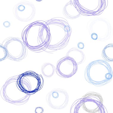 Pembe ışık, vektör sorunsuz düzen daire şekilleriyle birlikte mavi. Bulanık daireler doğa tarzı ile güzel renkli resimde. Desen için modaya uygun Kumaş, duvar kağıtları.