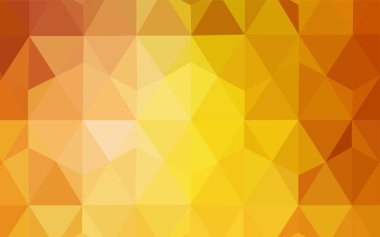 Işık turuncu vektör üçgen mozaik doku. Gradyan ile Origami tarzında yaratıcı geometrik şekil. Desen için bir marka kitabın zemin.