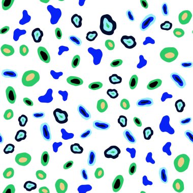 Açık mavi, vektör sorunsuz zemin noktalar ile yeşil. Bulanık damla Glitter soyut Illustration yağmur. Desen için modaya uygun Kumaş, duvar kağıtları.