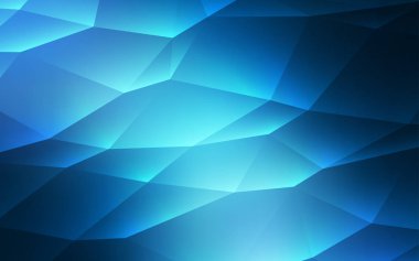 Koyu mavi vektör doku üçgen tarzı. Modern Soyut illüstrasyon renkli üçgenler ile. Akıllı tasarım, iş reklam için.