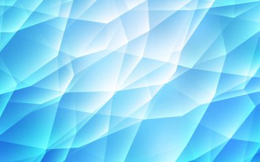 Kristaller, üçgen ışık mavi vektör şablonu. Üçgenler ile soyut degrade illüstrasyon. Açılış sayfası için Modern şablonu.