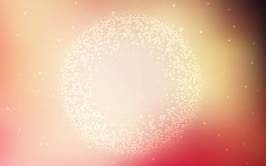 Pembe ışık, vektör düzen kozmik yıldız ile sarı. Büyükayı yıldız ile modern soyut resim. Desen Astroloji Web siteleri için.