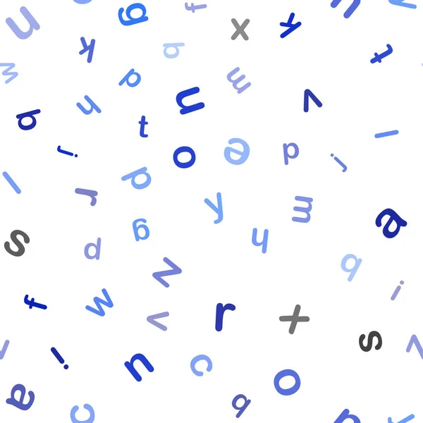 Ανοικτό Μπλε Διάνυσμα Χωρίς Ραφή Πρότυπο Μεμονωμένα Γράμματα Θολή Σχεδίαση — Διανυσματικό Αρχείο
