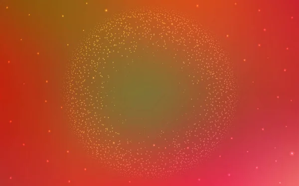 Ανοιχτό Κόκκινο Κίτρινο Διάνυσμα Φόντο Αστέρια Του Γαλαξία Λάμπει Εικονογράφηση — Διανυσματικό Αρχείο