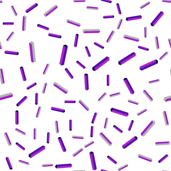 Легкий Фіолетовий Рожевий Вектор Безшовний Ізометричний Шаблон Повторюваними Паличками Сучасна — стоковий вектор