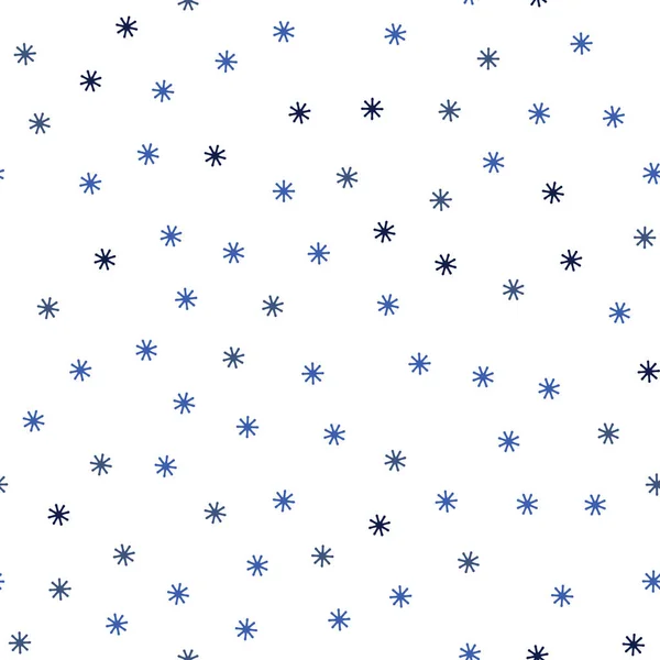 Σκούρο Μπλε Διάνυσμα Απρόσκοπτη Διάταξη Φωτεινά Νιφάδες Χιονιού Σύγχρονα Γεωμετρικά — Διανυσματικό Αρχείο