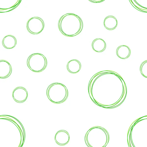 Ljus Grön Vektor Sömlösa Mönster Med Sfärer Moderna Abstrakta Illustrationen — Stock vektor