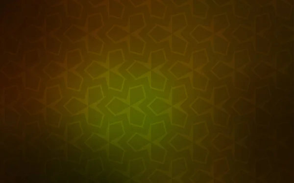 Dark Green Yellow Vector Texture Rectangular Style Rectangles Abstract Background — Stock Vector