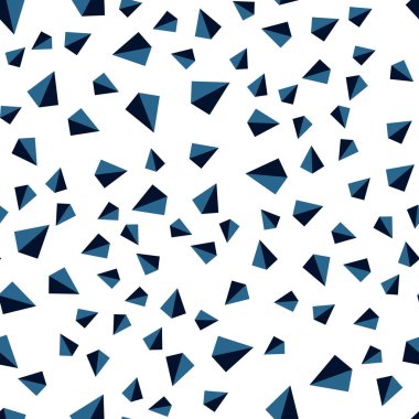 Koyu mavi vektör kapak poligonal tarzı ile kesintisiz, izometrik. Modern soyut illüstrasyon renkli üçgenler ile. Doku pencere Panjur, perdeler için.