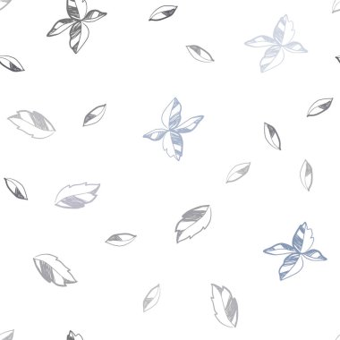 Hafif mor vektör yaprak ile sorunsuz zarif şablonu. Gradyan ile zarif doğal desen yapraklarda. Desen tasarım kumaş, duvar kağıtları.