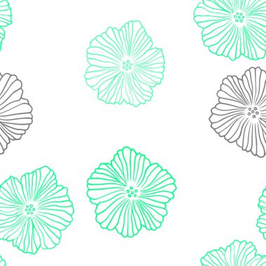 Açık yeşil, sarı vektör sorunsuz doğal resimler çiçek ile. Yeni renkli resimde çiçekli. Desen için modaya uygun kumaş, duvar kağıtları.