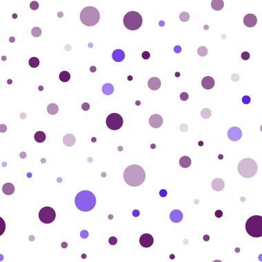 Pembe ışık, vektör sorunsuz düzen daire şekilleriyle birlikte mavi. Kabarcıkları ile soyut tarzda bulanık dekoratif tasarım. Desen için modaya uygun kumaş, duvar kağıtları.