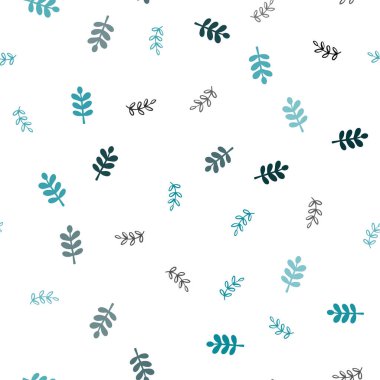 Koyu mavi vektör yaprak ile sorunsuz zarif arka plan. Zarif bir parlak örnek yaprakları doğal tarzı ile. Kartvizit, Web siteleri için şablon.