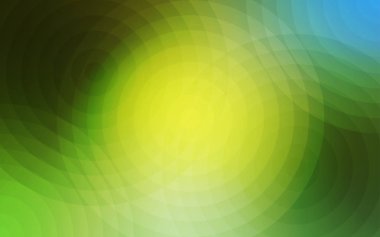 Açık yeşil, sarı vektör düzen daire şekilleriyle birlikte. Bulanık daireler doğa tarzı ile güzel renkli resimde. Desen-ebilmek var olmak kullanılmış için fütüristik reklam, kitapçıklar.