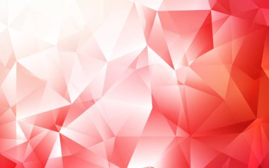 Işık kırmızı vektör kapak poligonal tarzı. Üçgen doğa tarzı ile güzel illüstrasyon. Akıllı tasarım, iş reklam için.