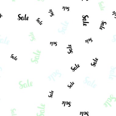 Hafif mavi vektör satış işaretleri ile seamless modeli. Yüzde renkli dizi basit tarzda imzalar. Mega promosyonlar için fon indirimler.