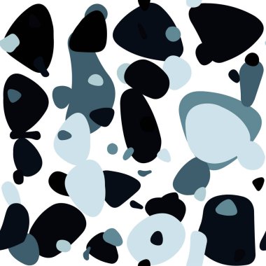 Koyu mavi daire şekilleriyle birlikte sorunsuz düzen vektör. Bulanık damla Glitter soyut Illustration yağmur. Desen için modaya uygun Kumaş, duvar kağıtları.