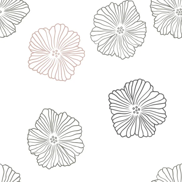 Açık yeşil, kırmızı vektör Dikişsiz soyut desen çiçekli. Yaratıcı çizim çiçek ile bulanık tarzında. Desen tasarım kumaş, duvar kağıtları.