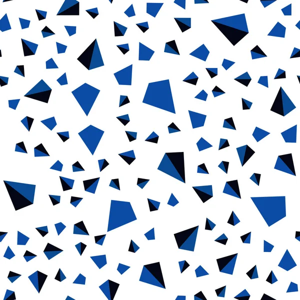 Koyu Mavi Çizgiler Üçgenler Ile Kesintisiz Izometrik Düzeni Vektör Modern — Stok Vektör