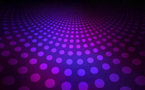 Dark Pink Blue Vector Backdrop Dots Illustration Set Shining Colorful — Stock Vector