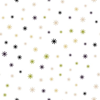 Işık çok renkli vektör renkli kar taneleri ile sorunsuz doku. Degrade arka plan üzerinde renkli kar taneleri. Tekstil, kumaş, duvar kağıtları için tasarım.