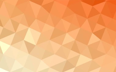 Işık turuncu vektör soyut mozaik arka plan. Gradyan ile poligonal soyut resim. Dokulu deseni-ebilmek var olmak kullanılmış için arka plan.