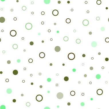 Açık mavi, yeşil vektör disklerle sorunsuz doku. Bulanık damla Glitter soyut Illustration yağmur. Desen için modaya uygun kumaş, duvar kağıtları.