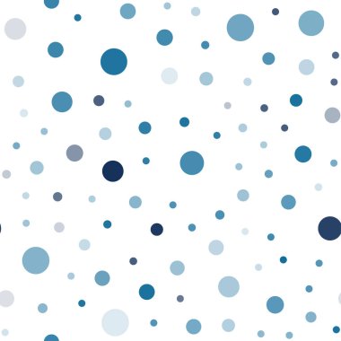 Kabarcıkları ile mavi vektör sorunsuz arka plan ışık. İllüstrasyon renkli soyut daireler parlayan ayarlanmış. Desen tasarım pencere Panjur, perdeler.