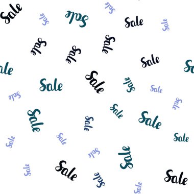 Koyu pembe, mavi Satılık işaretleri ile Dikişsiz desen vektör. Renkli illüstrasyon izole satış fiyatları ile parlayan. Reklamlar için zemin broşürler siyah Cuma.