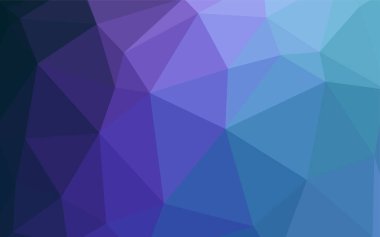 Koyu pembe, mavi düşük Poli düzen vektör. Üçgenler ile renkli soyut resimde. İşiniz için en iyi üçgen tasarım.