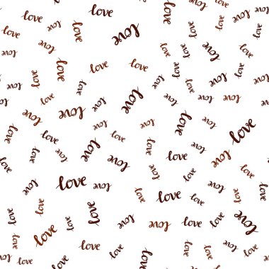 Koyu kırmızı aşk sözcükleri ile sorunsuz arka plan vektör. Renkli resimde alıntı Love You kutlama tarzı ile. Kartvizit, Web siteleri için şablon.