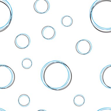 Kabarcıkları ile mavi vektör sorunsuz arka plan ışık. Bulanık damla Glitter soyut Illustration yağmur. Kartvizit, Web siteleri için şablon.