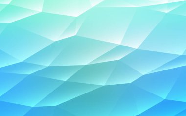 Açık mavi, yeşil vektör arka plan üçgenler ile. Renkli gradyan ile arka plan üçgenler. Akıllı tasarım, iş reklam için.