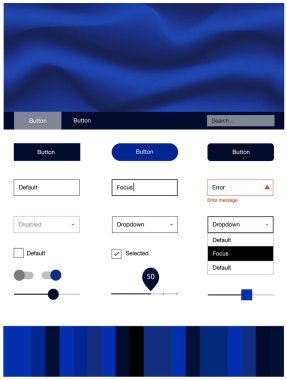 Eğik çizgili koyu mavi vektör stil Rehberi. Bandy çizgilerle modern degrade soyut resim. Web siteleri, açılış sayfaları için güzel düzeni.