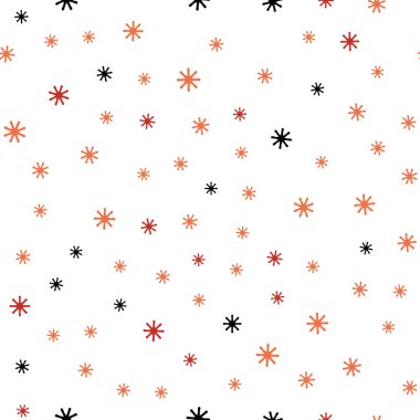 Işık kırmızı vektör güzel kar taneleri ile sorunsuz kapak. Kristalleri ile Glitter soyut Illustration buz. Tekstil, kumaş, duvar kağıtları için tasarım.