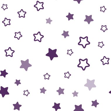 Koyu pembe, mavi renkli yıldız ile sorunsuz arka plan vektör. Bulanık arka plan gradyan ile üzerinde yıldız. Desen tasarım kumaş, duvar kağıtları.