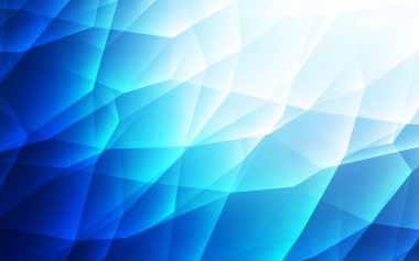 Üçgenler ile koyu mavi vektör arka plan. Glitter soyut resim üçgen şekiller ile. Açılış sayfası için Modern şablonu.