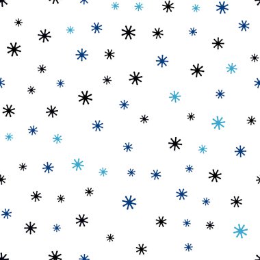 Koyu mavi vektör Noel kar taneleri ile seamless modeli. Degrade arka plan üzerinde renkli kar taneleri. Kartvizit, Web siteleri için şablon.