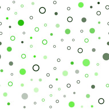 Işık yeşil vektör noktalar ile sorunsuz kapak. Bulanık damla Glitter soyut Illustration yağmur. Duvar kağıdı, kumaş üreticileri için modaya uygun bir tasarım.