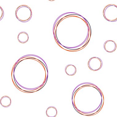 Koyu pembe, kırmızı kabarcıklar ile sorunsuz arka plan vektör. İllüstrasyon renkli soyut daireler parlayan ayarlanmış. Desen tasarım kumaş, duvar kağıtları.