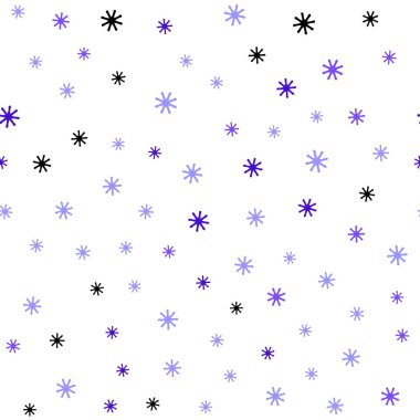 Pembe ışık, vektör Noel kar taneleri ile seamless modeli mavi. Kar Noel tarzı ile parlayan renkli resimde. Desen için modaya uygun Kumaş, duvar kağıtları.
