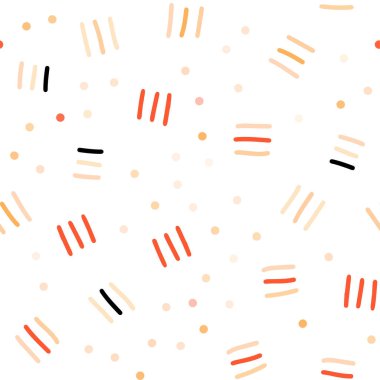 Işık turuncu vektör soyut şekilleri ile sorunsuz kapak. Renkli kesintisiz Degrade çizgiler ve matematik belirtileri ile. Desen için modaya uygun kumaş, duvar kağıtları.