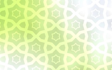 Açık yeşil, sarı vektör desen Noel yıldız ile. Dekoratif illüstrasyon soyut şablonundaki yıldız ile. Desen yeni yıl reklam, kitapçıklar için.