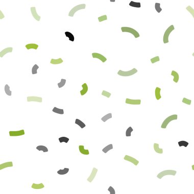 Açık yeşil, sarı vektör bükülmüş hatları ile seamless modeli. Bulanık satır, daireler oluşur illüstrasyon parlayan. İş için tamamen yeni bir memphis tasarımı.