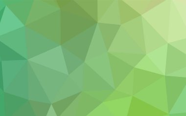 Işık yeşil vektör degrade üçgenler şablonu. Glitter soyut resim zarif bir üçgen ile. Web siteniz için köşeli tasarım.